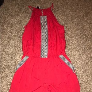 red romper